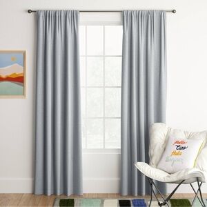 Target Room Essentials Set of 2 Blackout Curtains Darkening Window Curtain Gray